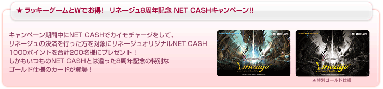 NETCASHキャンぺーンPR